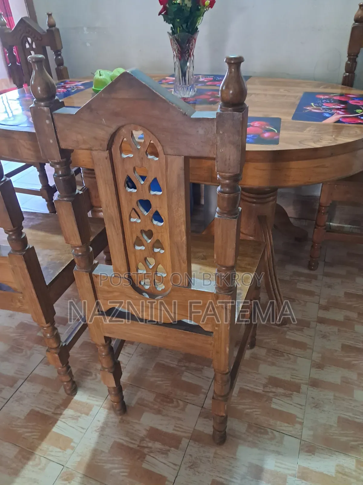 অরিজিনাল চট্টগ্রাম সেগুন ডাইনিং টেবিল