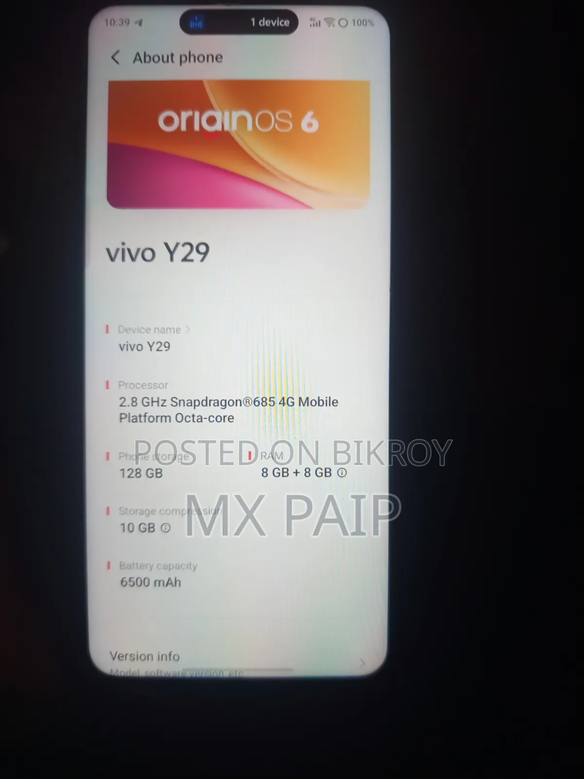 Vivo Y29 256 GB