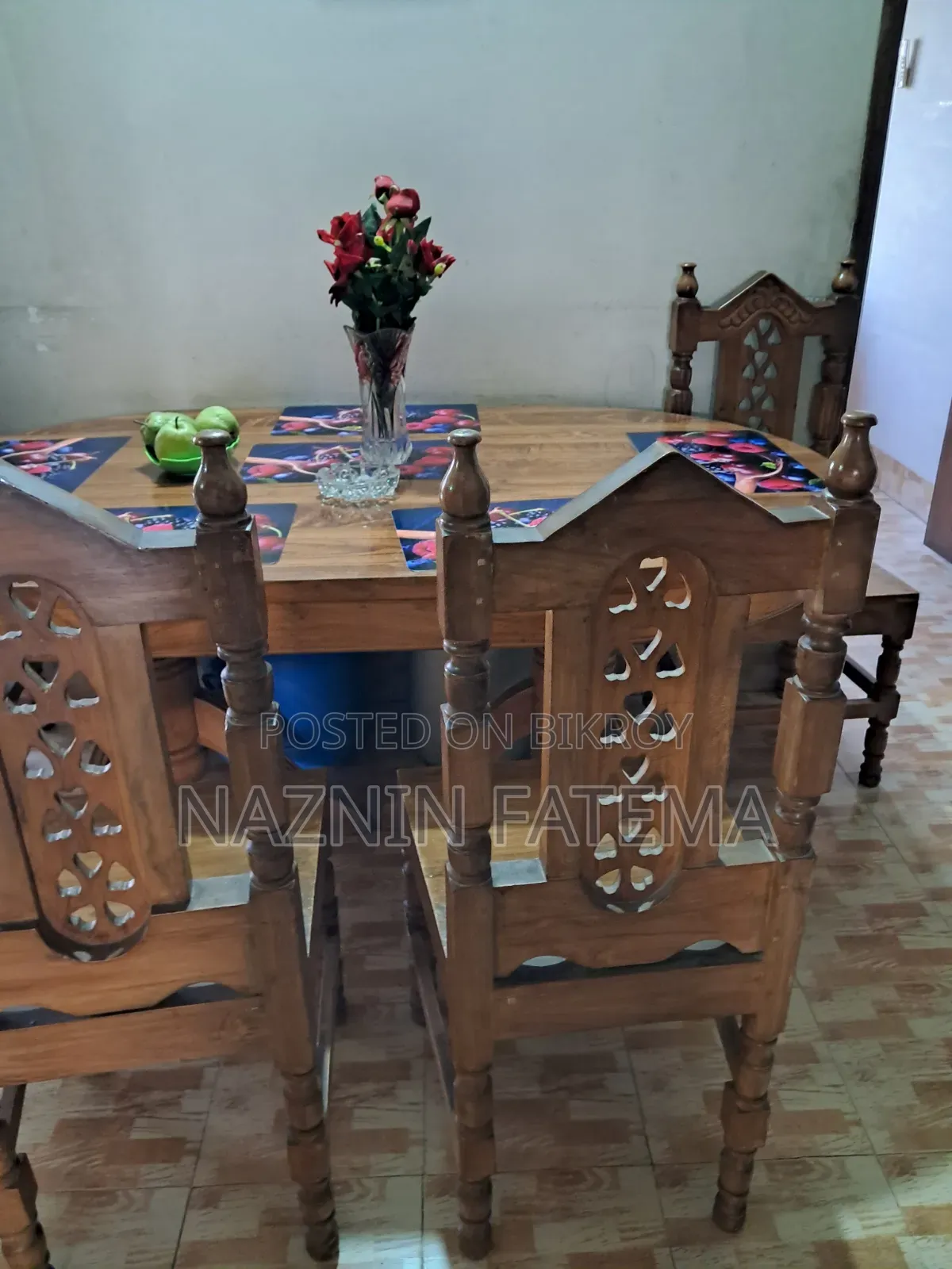 অরিজিনাল চট্টগ্রাম সেগুন ডাইনিং টেবিল