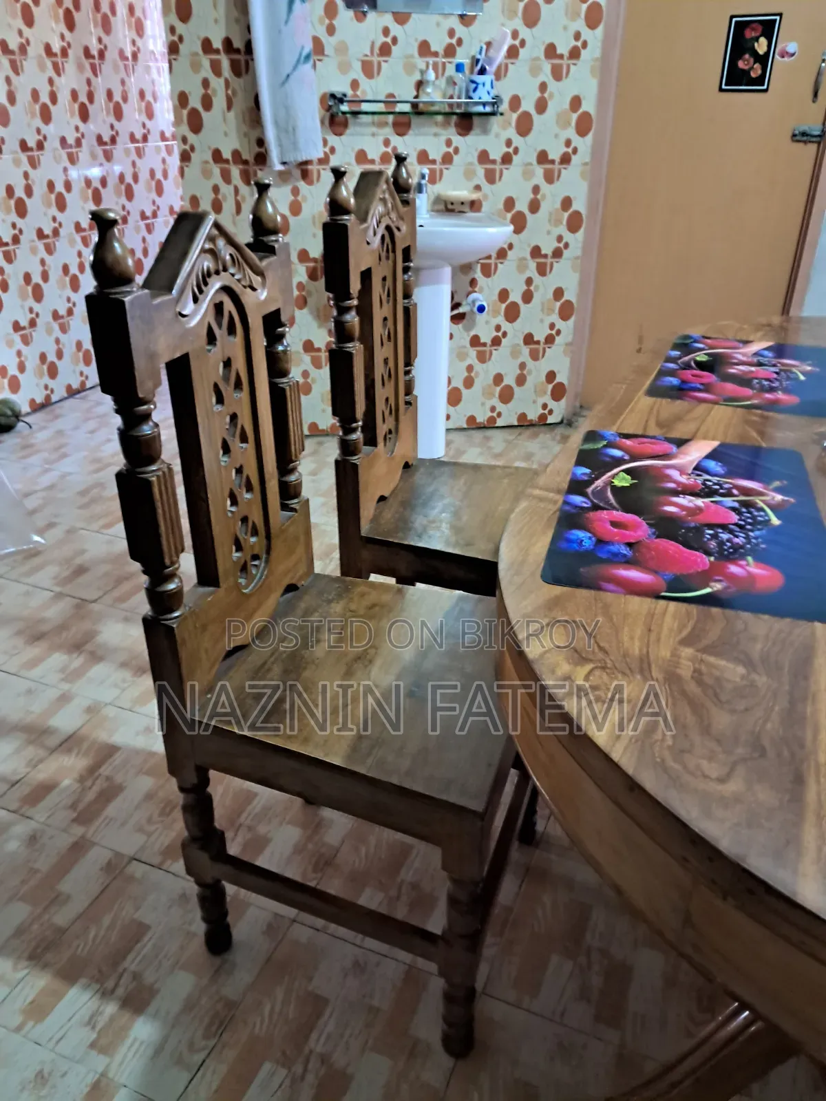 অরিজিনাল চট্টগ্রাম সেগুন ডাইনিং টেবিল