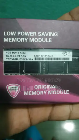 Warrior DDR3 4GB Laptop RAM