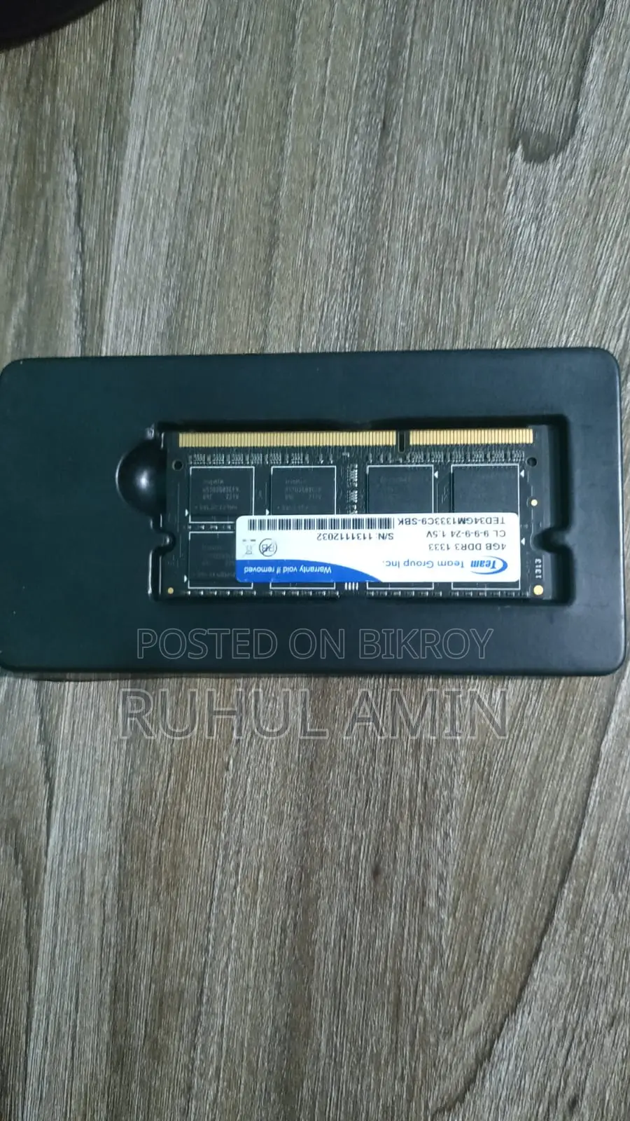 Warrior DDR3 4GB Laptop RAM
