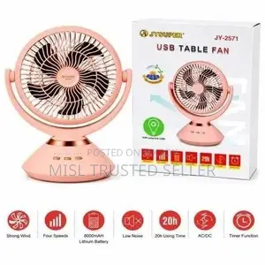 **JYSUPER JY-2571 পোর্টেবল ইউএসবি ফ্যান | ৮০০০ এমএএইচ ব্যাটারি