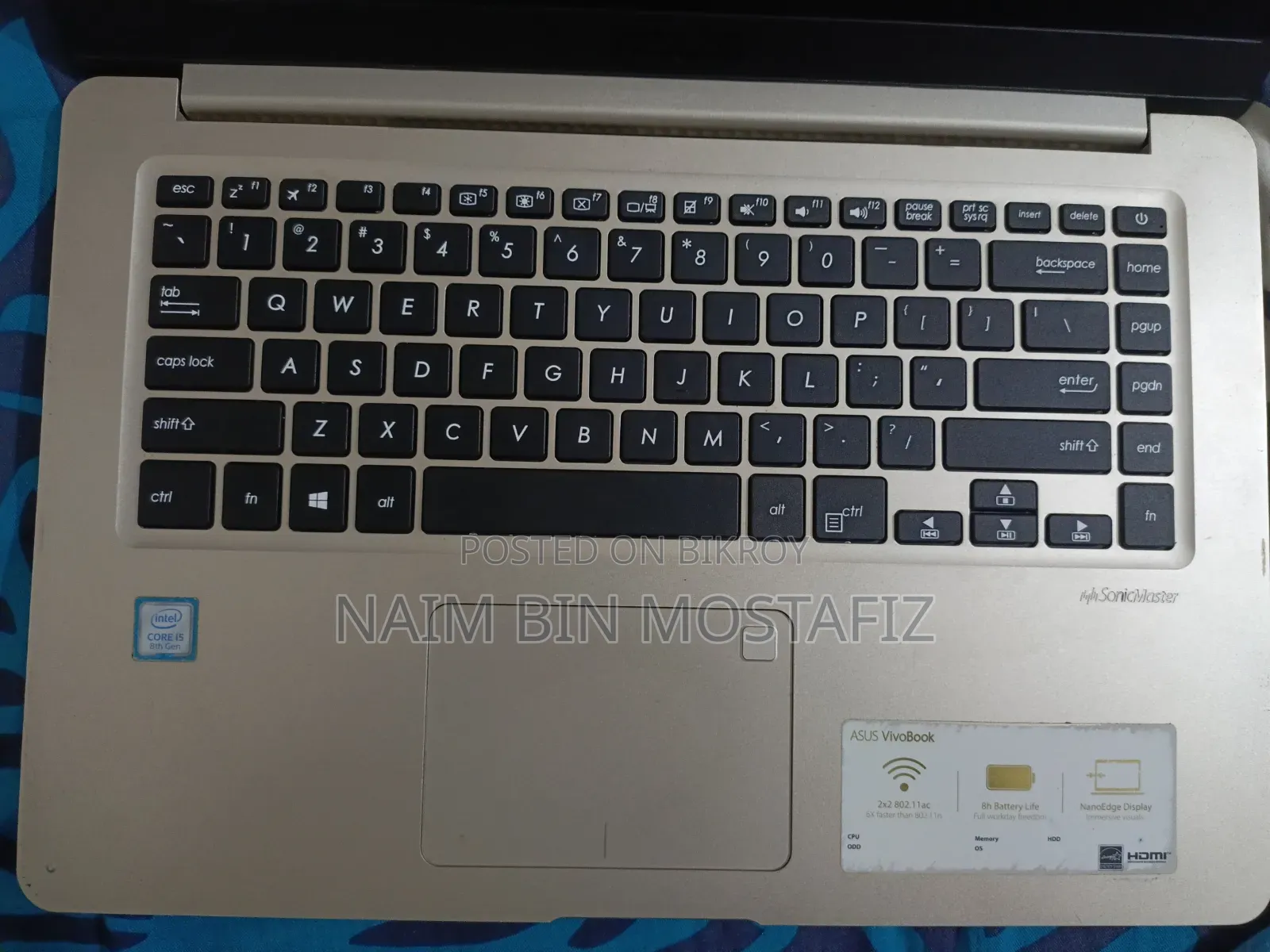 Laptop Asus VivoBook 15 X510UQ 4GB Intel Core i5 SSD 128GB