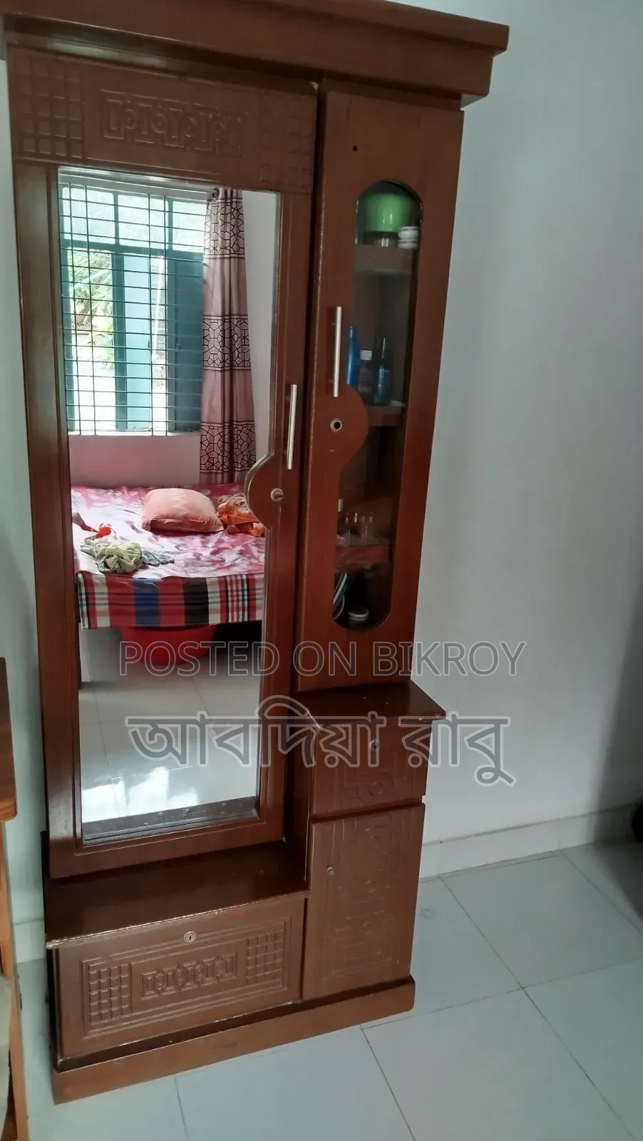 Bed and dressing table for sale made of Malaysian wood