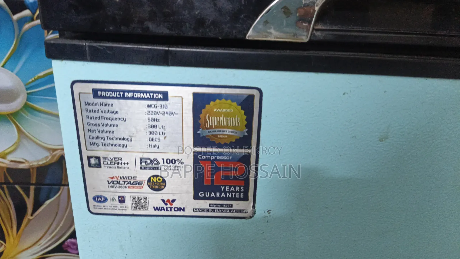 Emergency Sale Walton 300 Liters Fridge