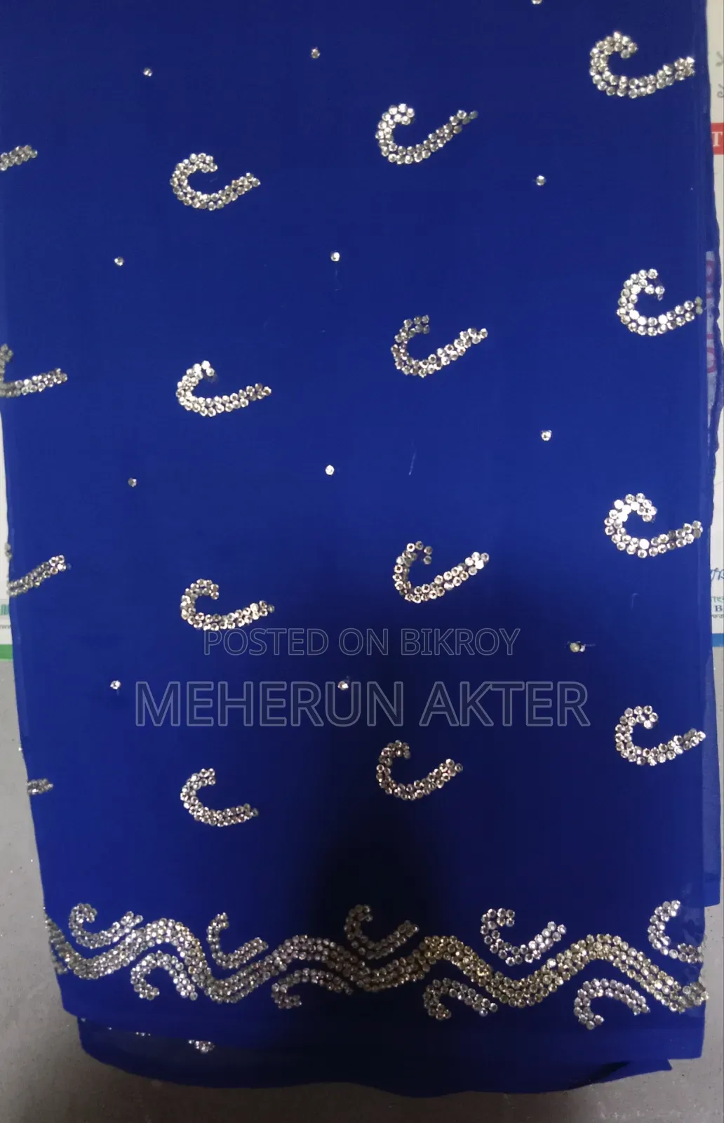 Blue Color Georgette Saree