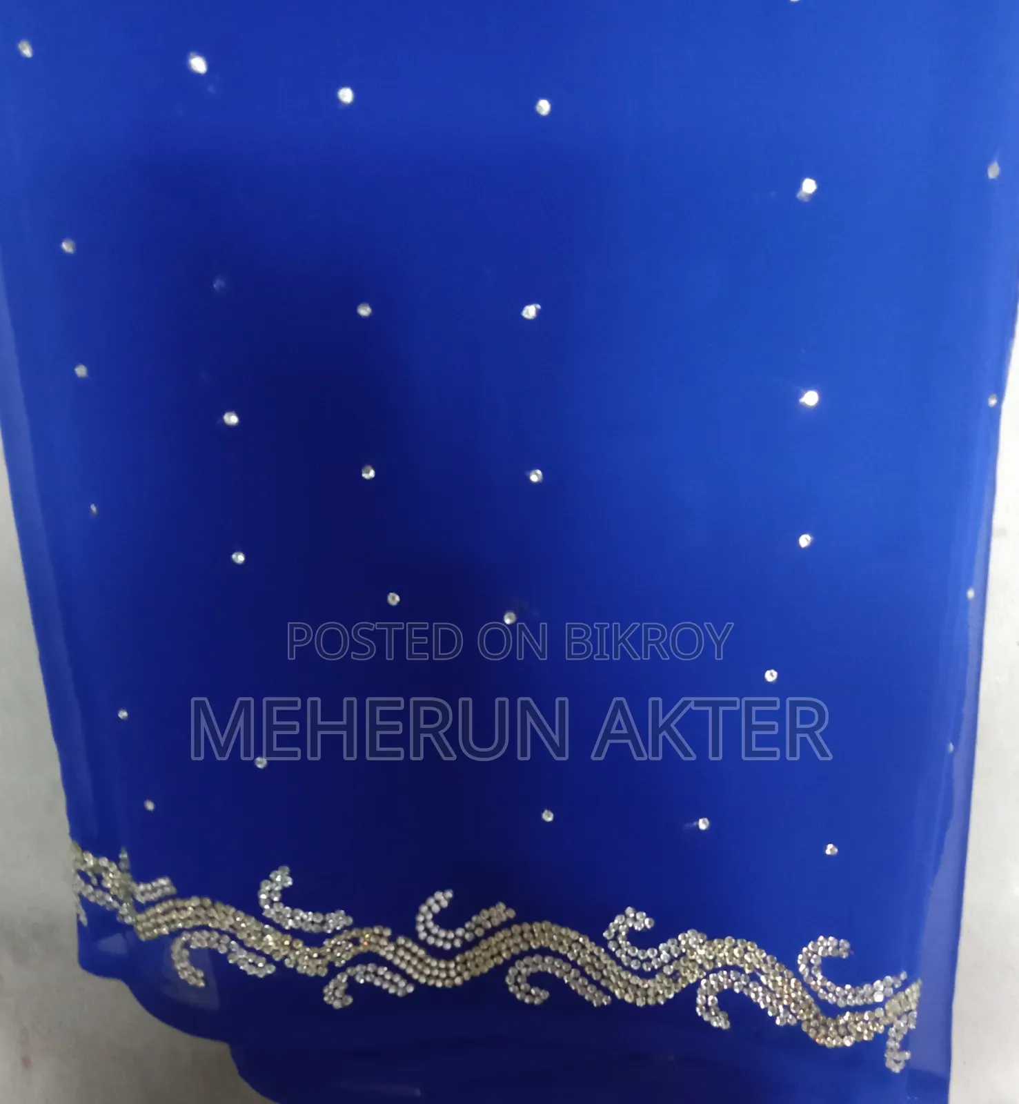 Blue Color Georgette Saree