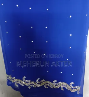 Blue Color Georgette Saree