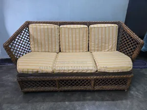 5 Seater Rattan Sofa With Center Table and Side Table
