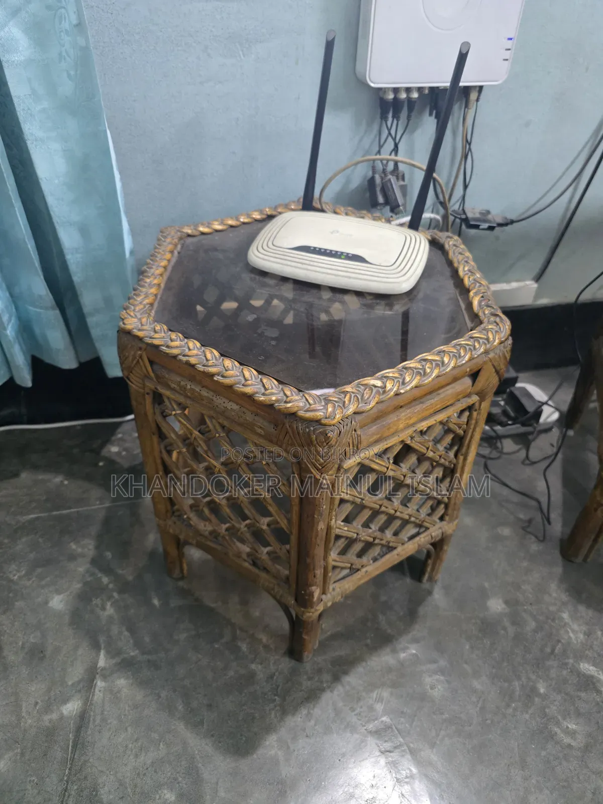 5 Seater Rattan Sofa With Center Table and Side Table