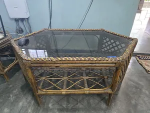 5 Seater Rattan Sofa With Center Table and Side Table