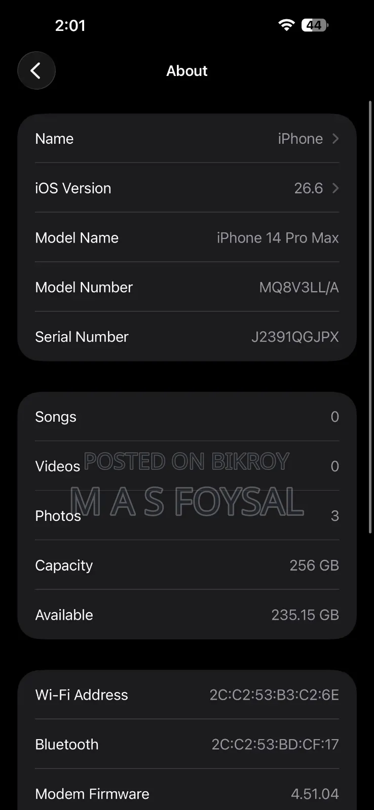 Apple iPhone 14 Pro Max 256 GB Gold