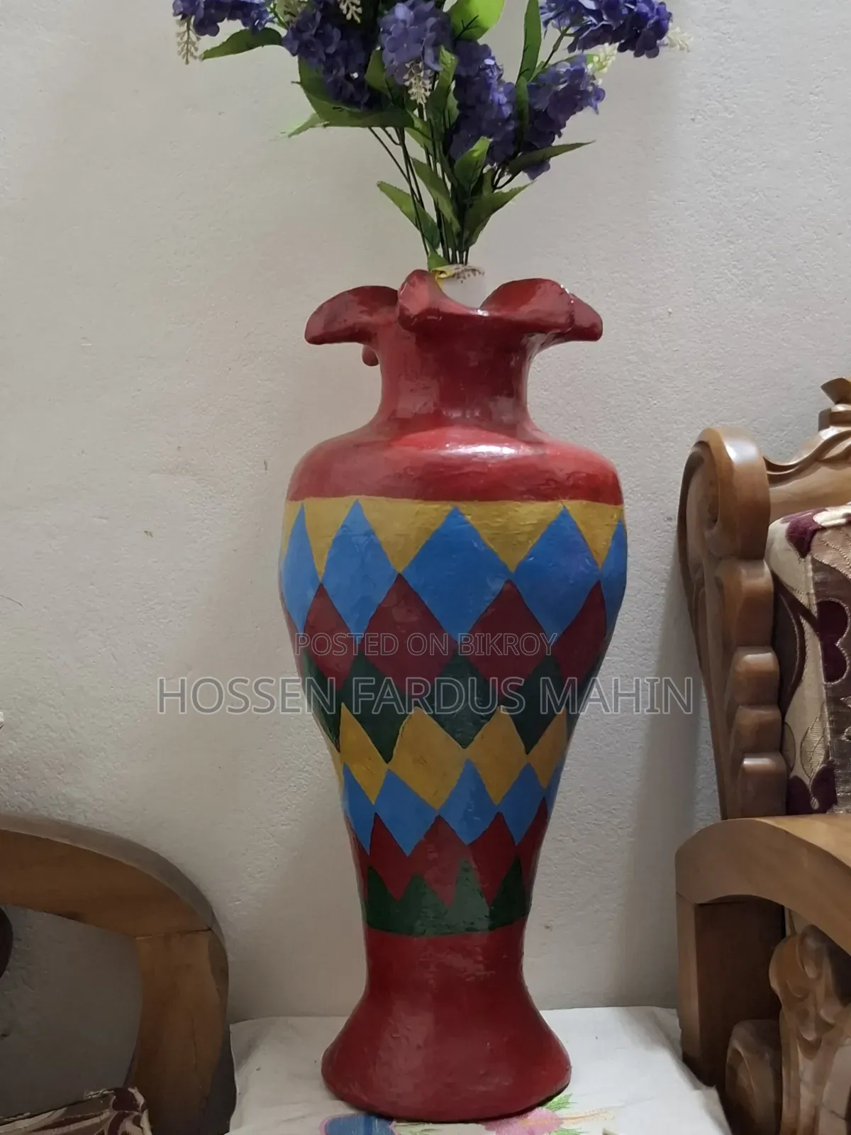 কাগজের বানানো ফুলের টব Flowerpot