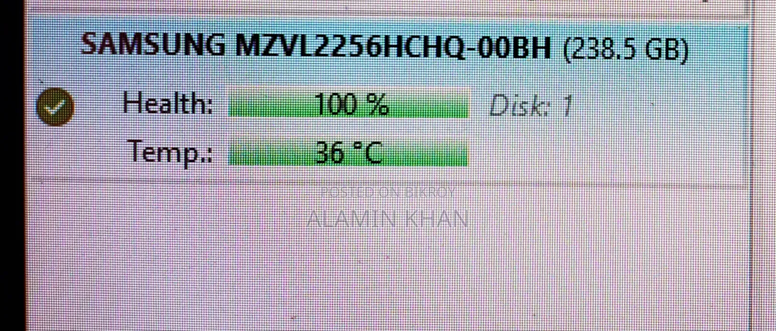 SamSunG Gen×4 256GB NVME
