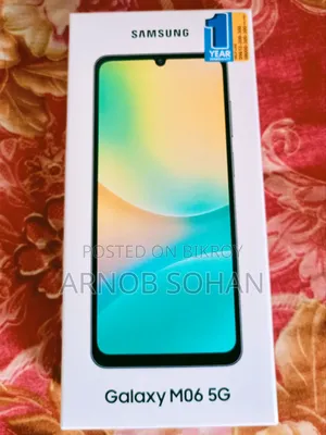 নতুন স্যামসাং গ্যালাক্সি এম০৬ ৫জি ১২৮ জিবি ব্ল্যাক