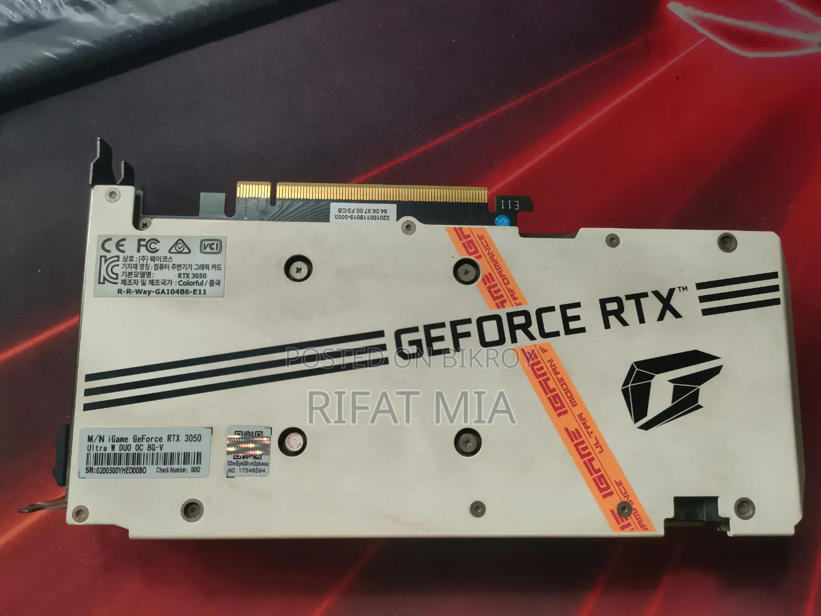 Colorful iGame RTX 3050 8GB