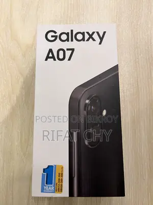 নতুন স্যামসাং গ্যালাক্সি এ০৭ ৪জি ৬৪ জিবি কালো