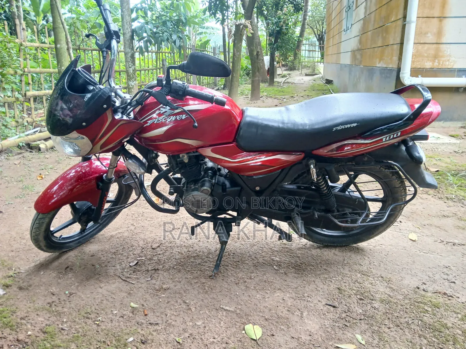 Bajaj Discover 100 2013 Red