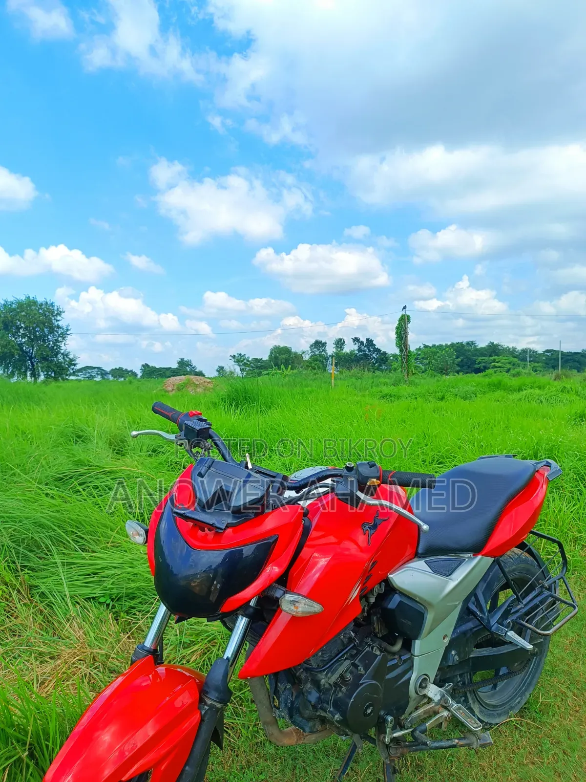 TVS Apache RTR 160 2V ABS 2019 Red
