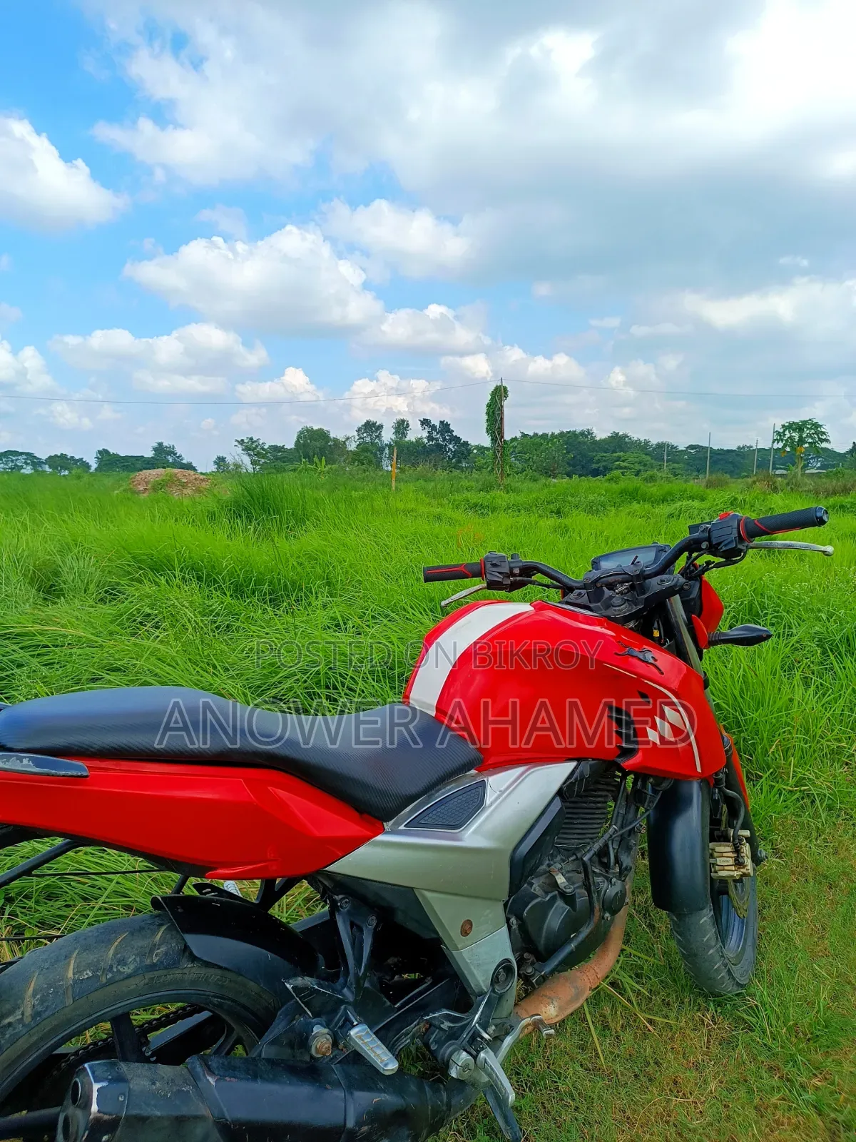 TVS Apache RTR 160 2V ABS 2019 Red