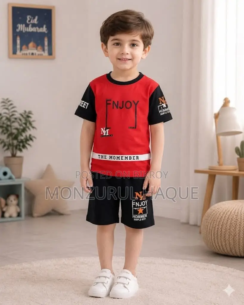Baby Boys Premium Cotton T-Shirt Set.