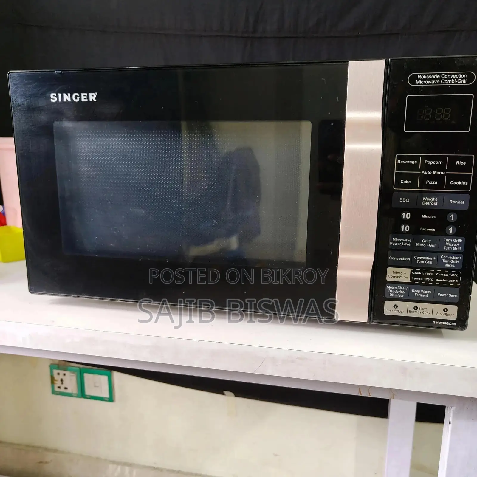 Singer SMW30GCB8 Microwave Oven – 30L Convection + Grill