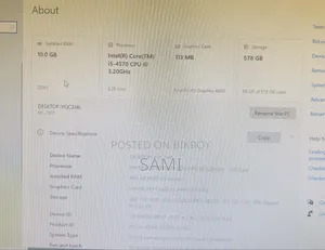 Desktop Computer MSI 12GB Intel Core i5 HDD+SSD 640GB