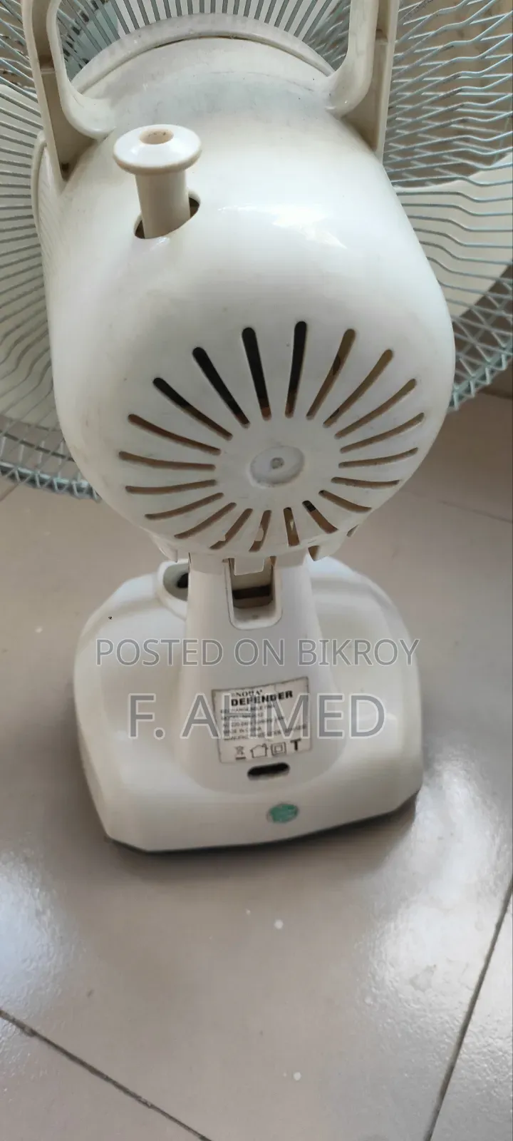 Defender Rechargeable Fan