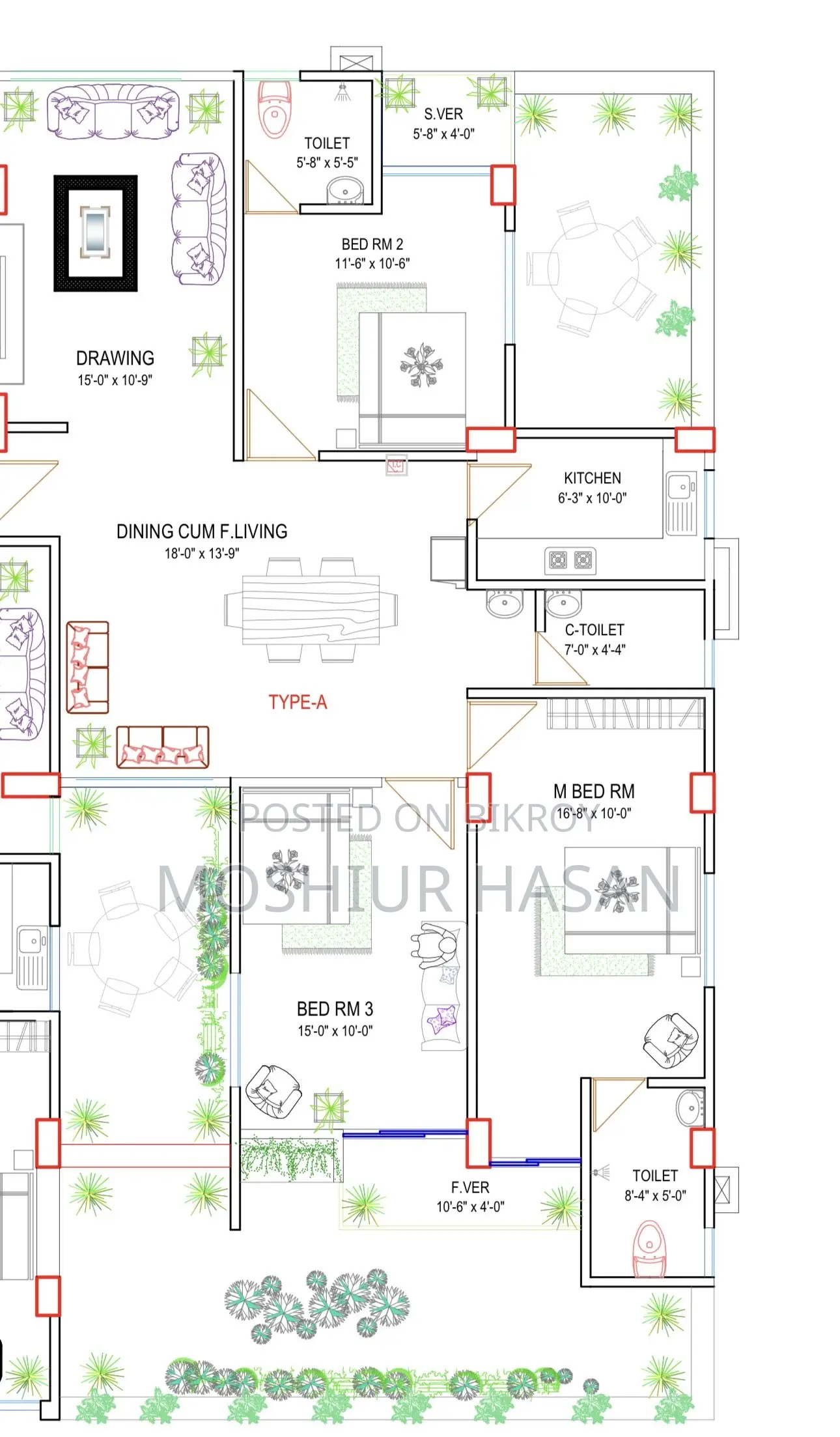 3-Bedroom Apartment in Saimon Properties, Basundhara for Sale
