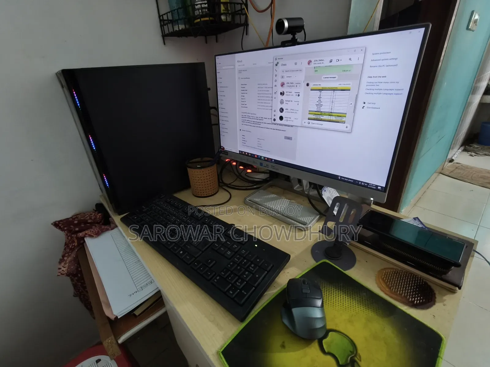 Desktop Computer 32GB AMD Ryzen 7 HDD+SSD 1T