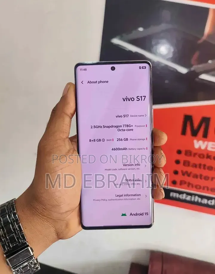 New Vivo S17 Pro 256 GB White