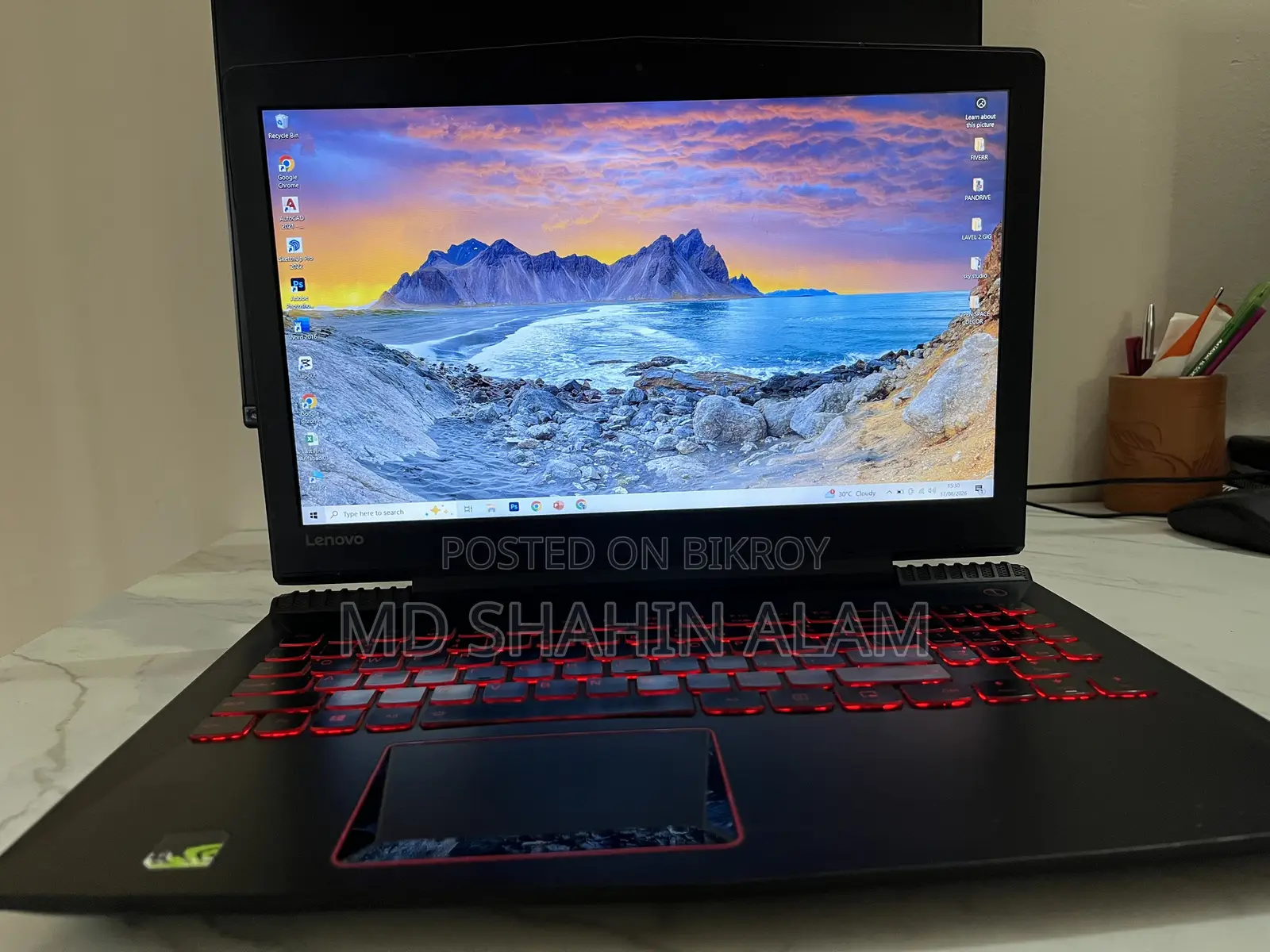 Laptop Lenovo Legion Y520 24GB Intel Core i7 SSD 256GB