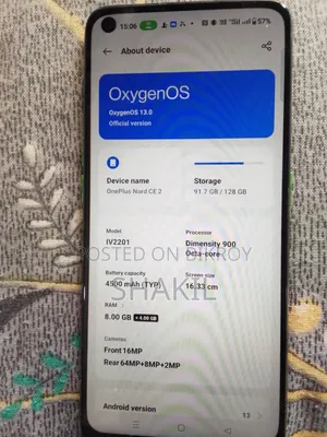OnePlus Nord CE 2 5G 128 GB Silver