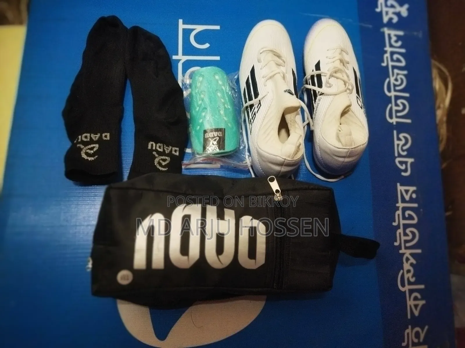 F50 New Football Boot+ শর্ট মোজা+ সেফ গার্ড +ব্যাগ