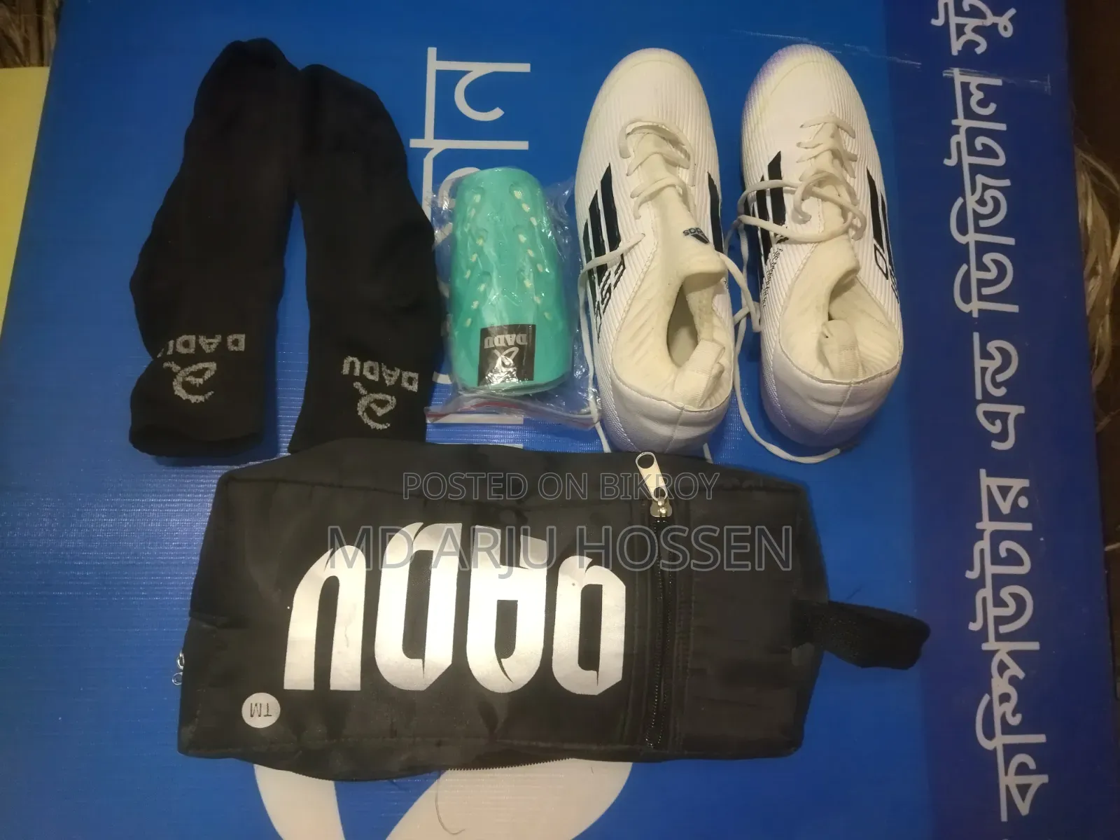 F50 New Football Boot+ শর্ট মোজা+ সেফ গার্ড +ব্যাগ