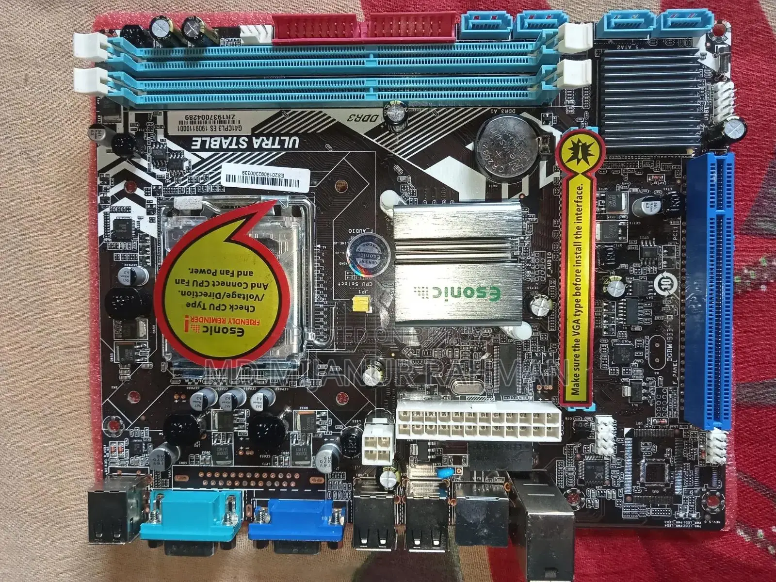 ESONIC G41CPL Motherboard DDR3 =
