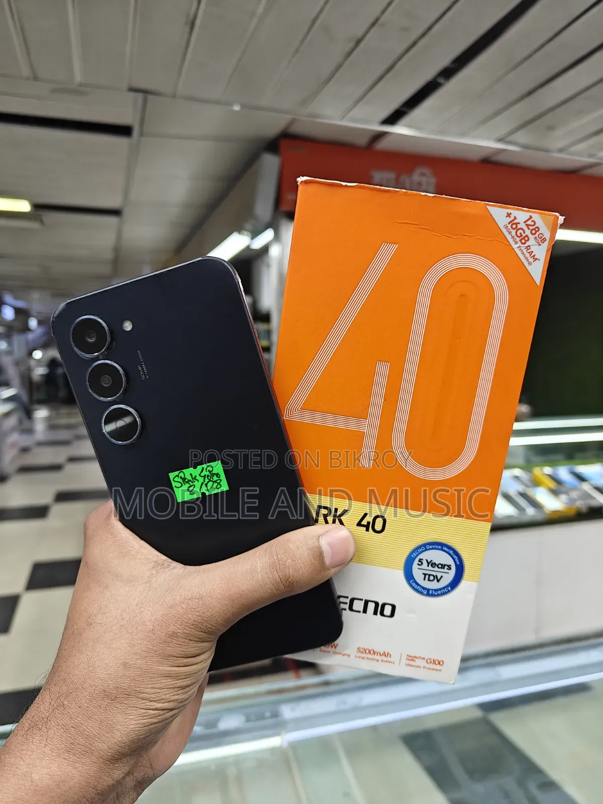 Tecno Spark 40 Pro 128 GB Black