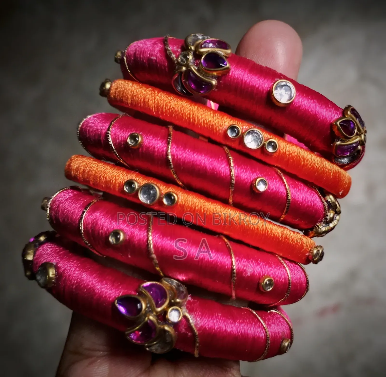 "Handmade Beautiful Bead Bangles."