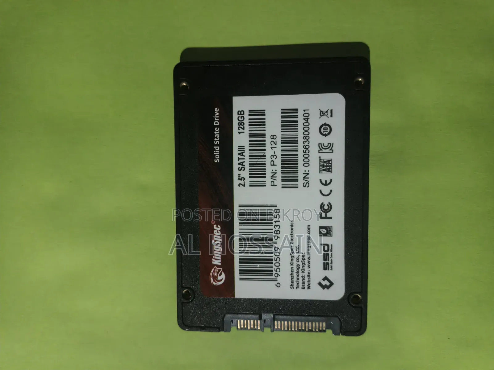 KingSpec 128GB 2.5" SATA SSD Card (New Condition)