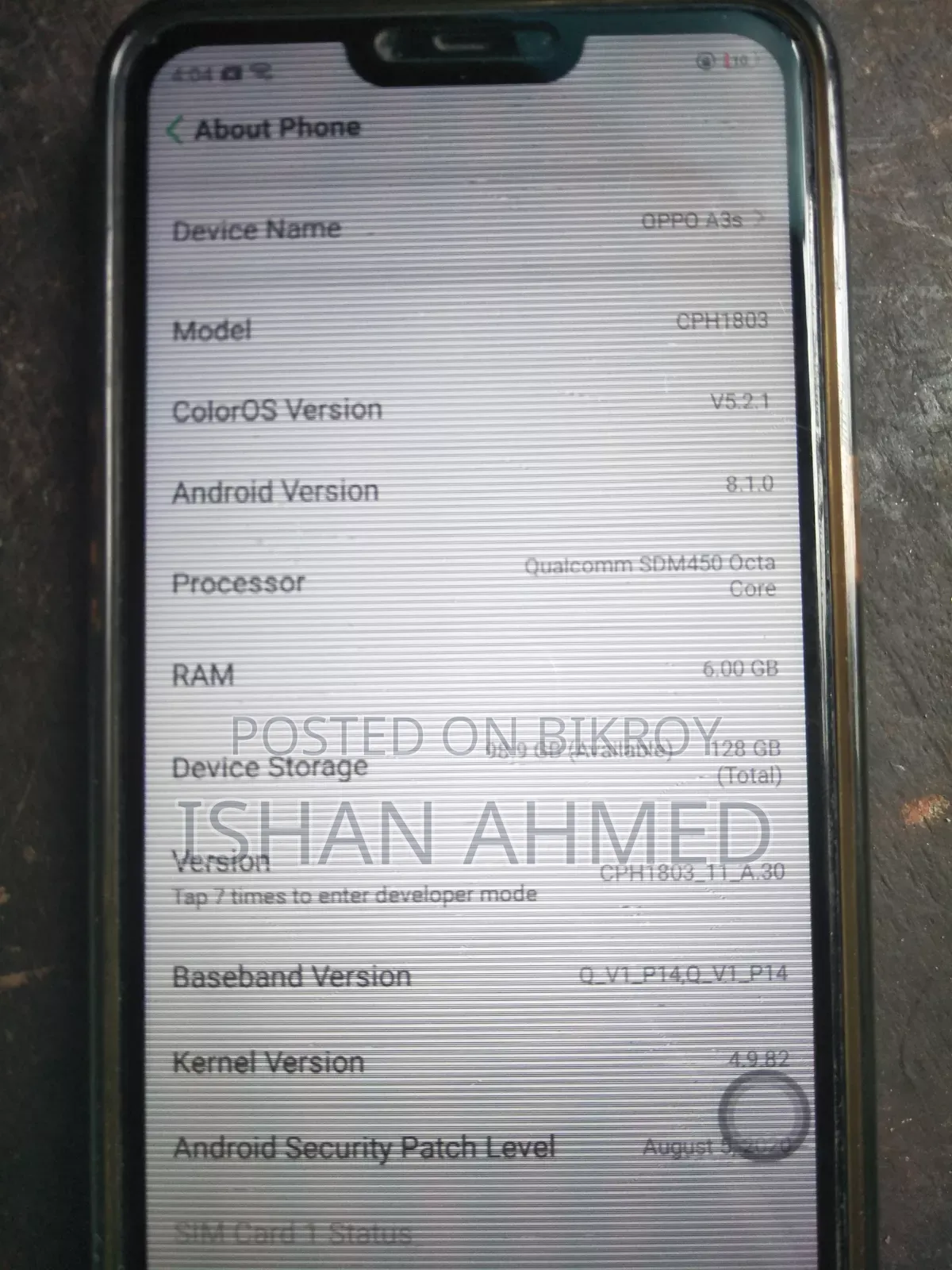 Oppo A3s 64 GB Pink