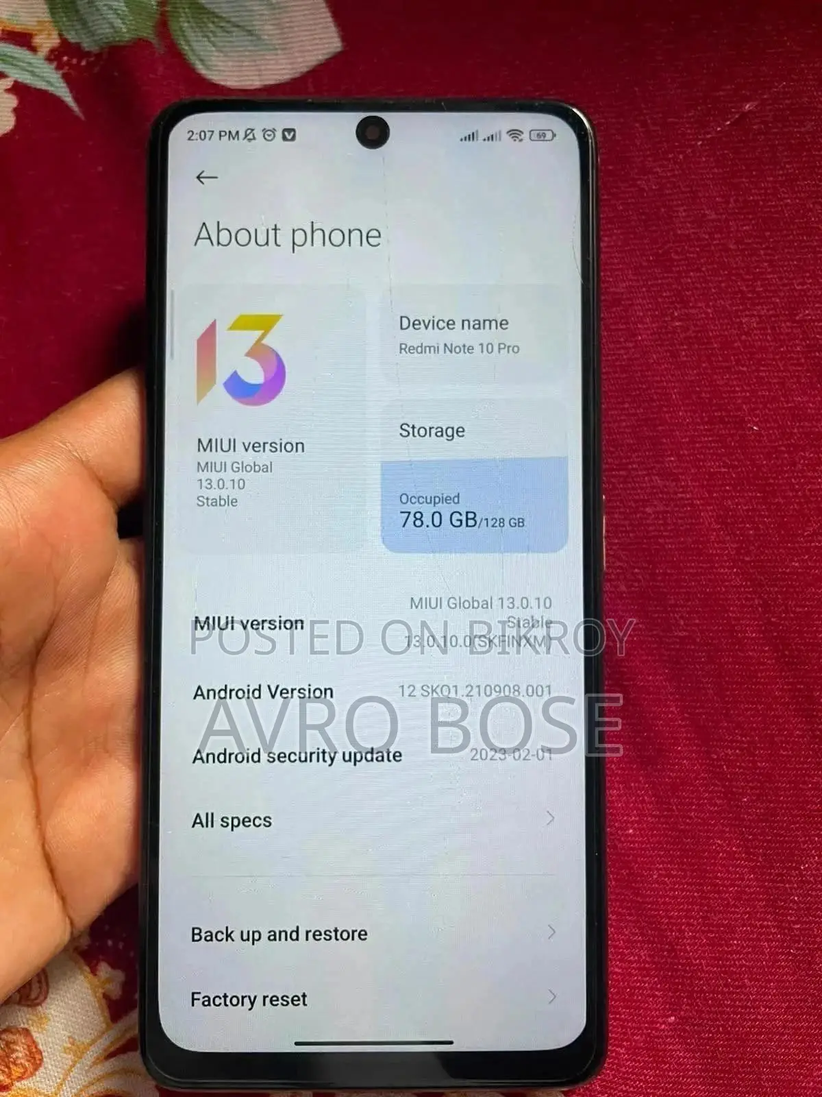 Xiaomi Redmi Note 10 Pro 128 GB Orange