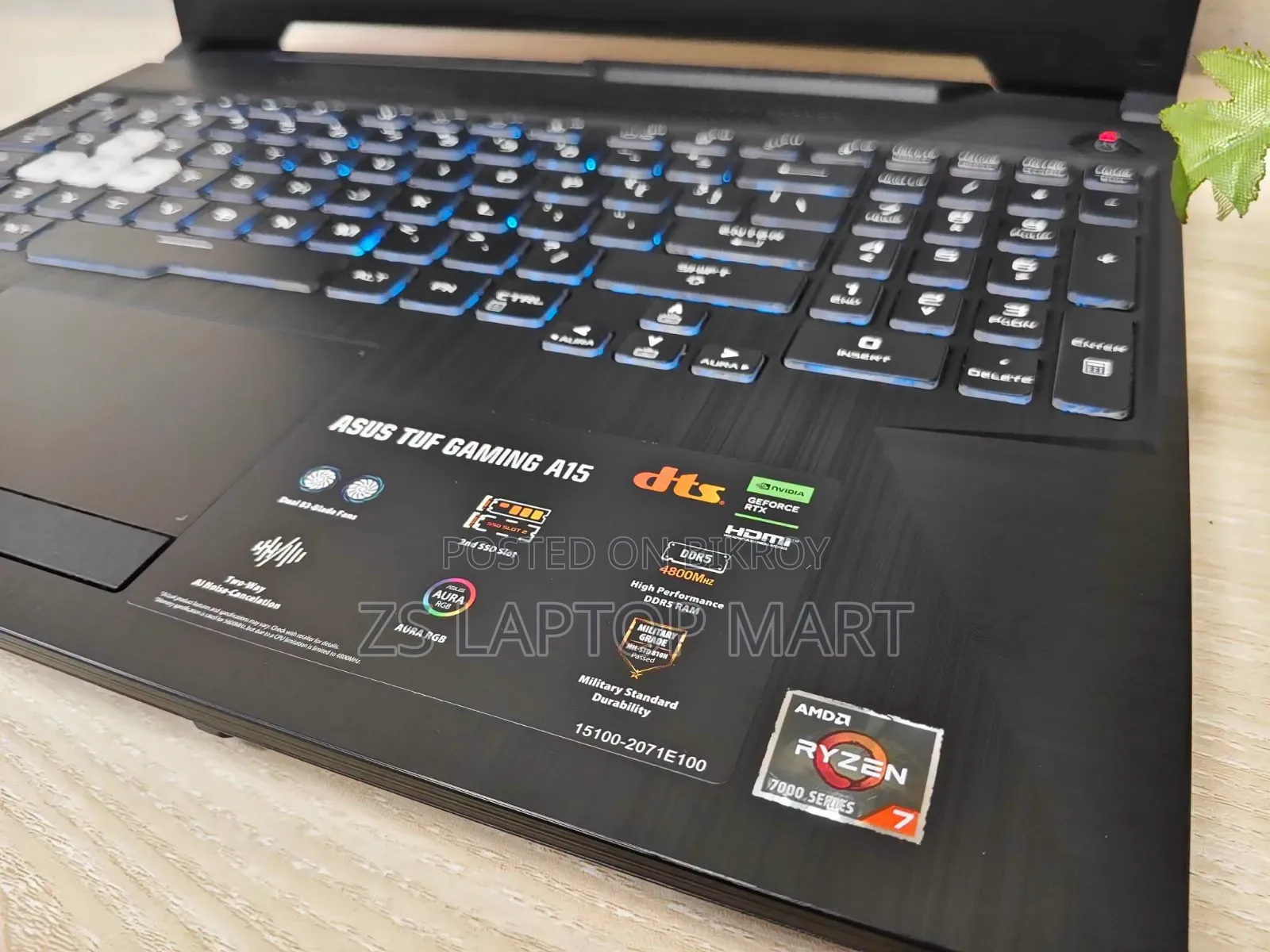Laptop ASUS Tuf Gaming A15 8GB AMD Ryzen 7 SSD 512GB