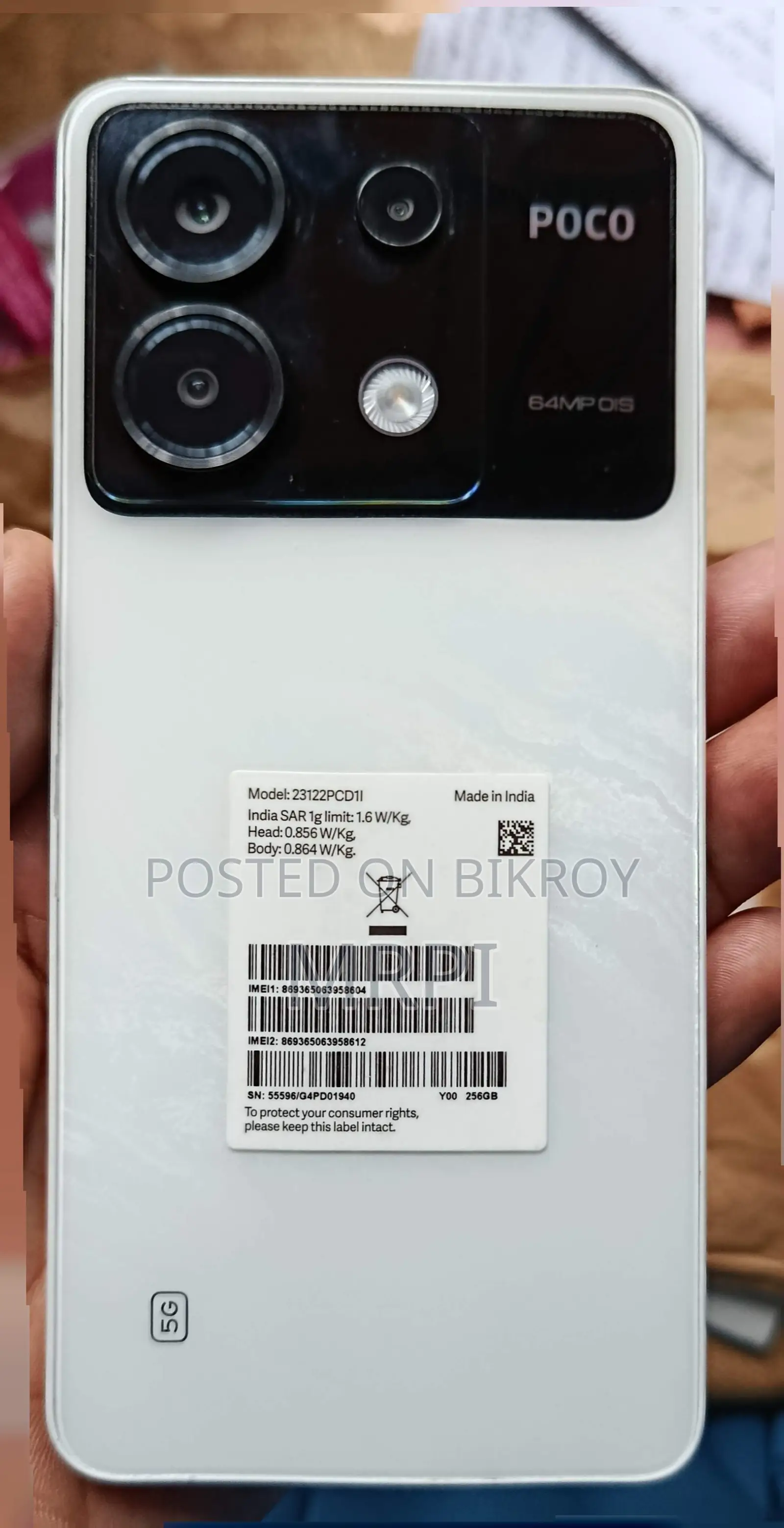 Xiaomi Poco X6 256 GB White