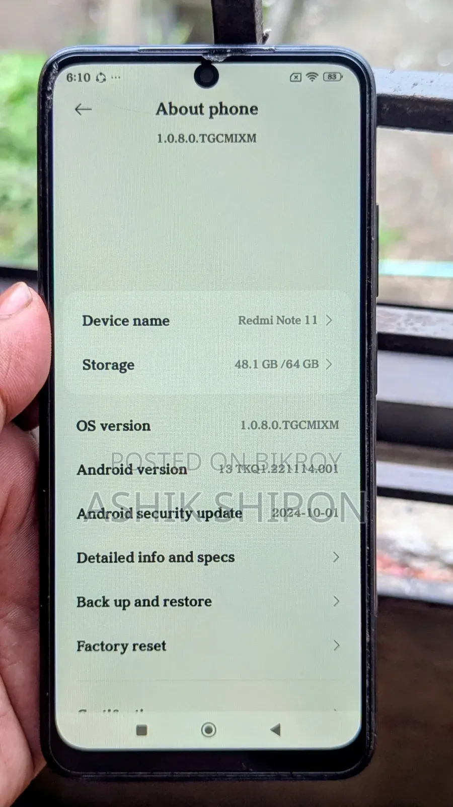 Xiaomi Redmi Note 11 64 GB Black