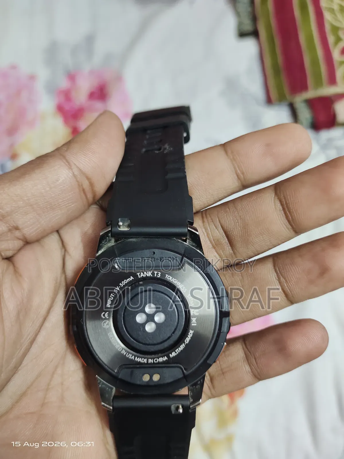 KOSPET TANK T3 Military-Grade Smartwatch – Black