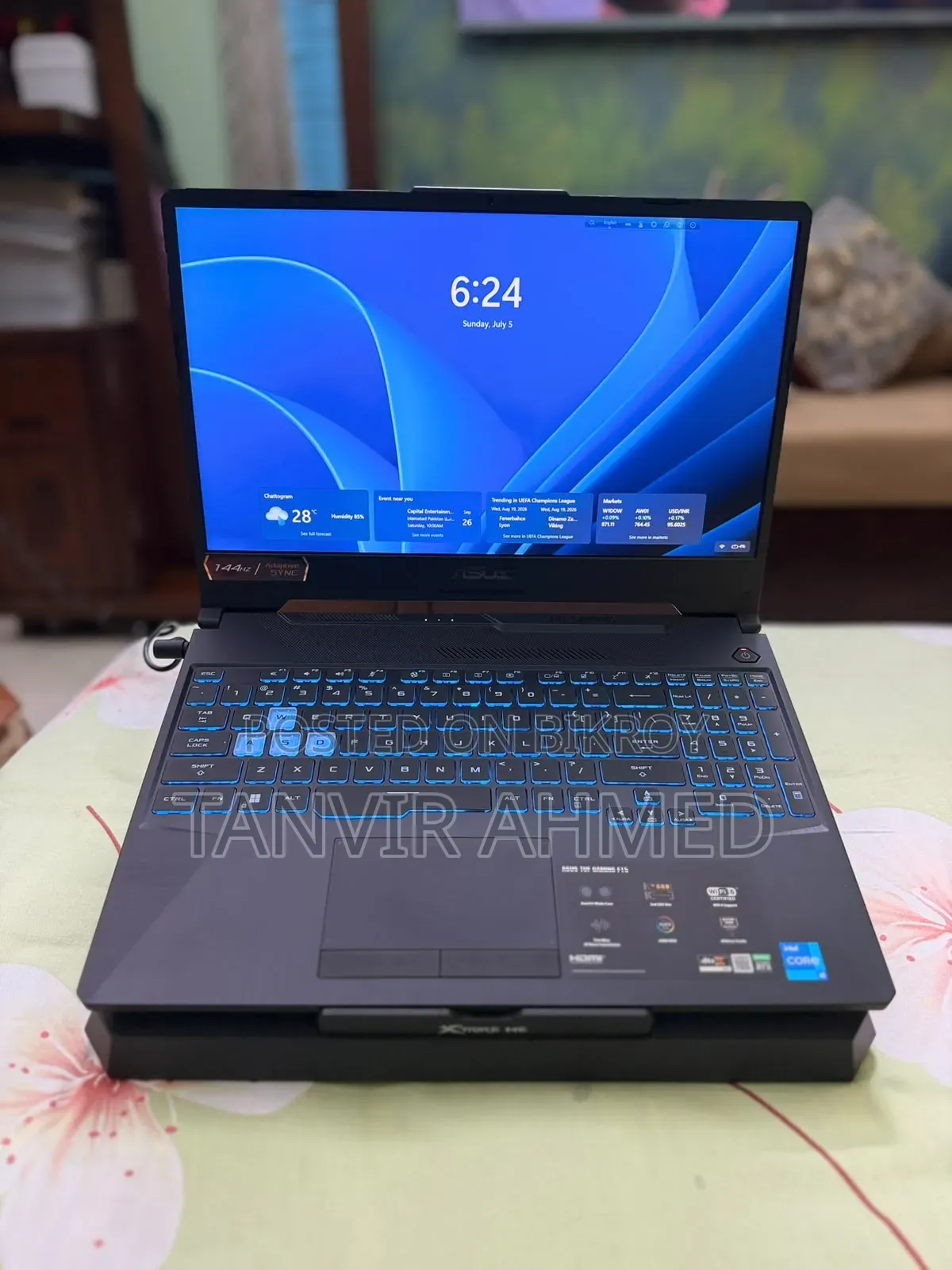 Laptop Asus TUF Gaming F15 16GB RAM Intel Core i5 512GB SSD