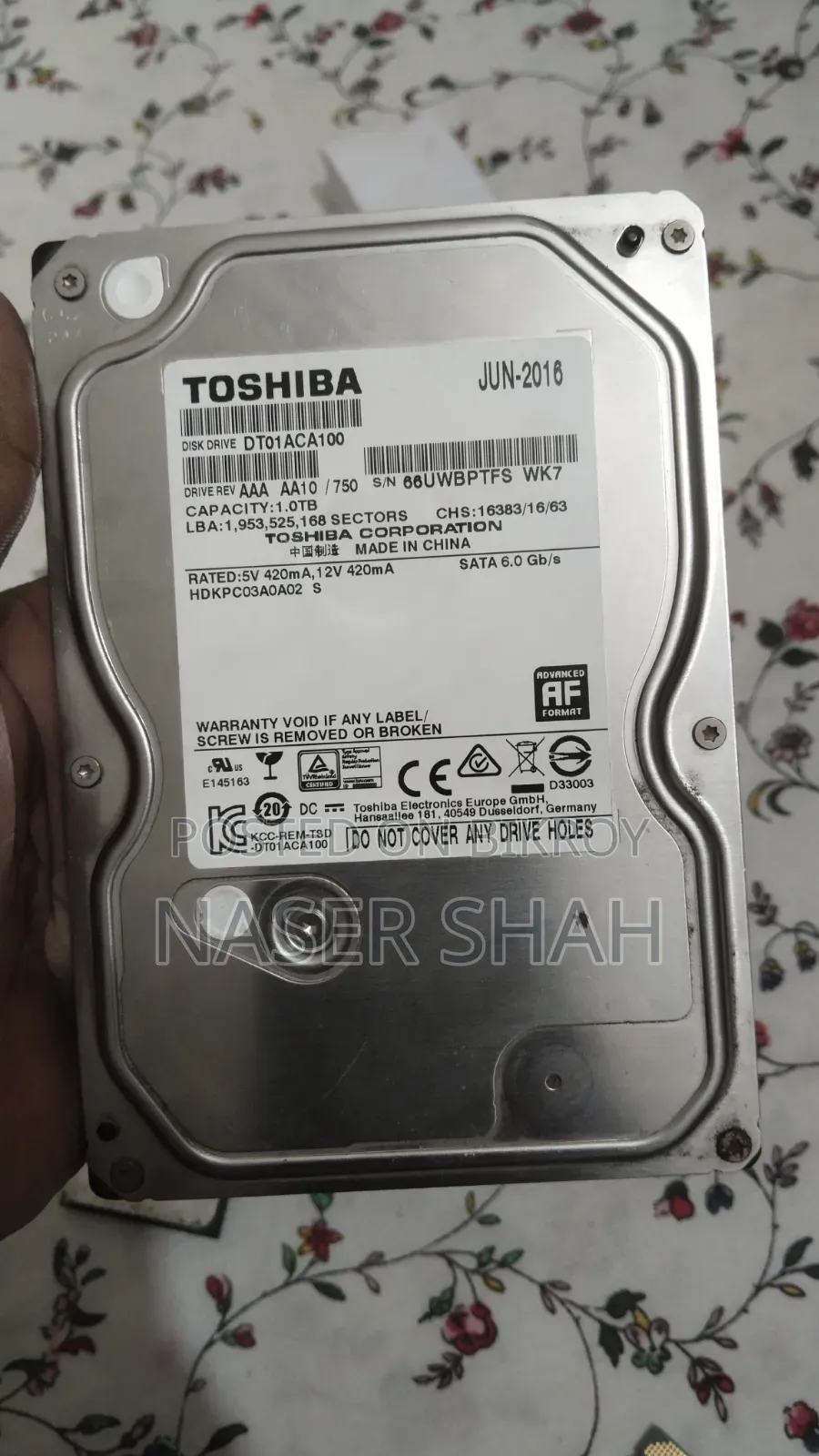 Toshiba Original 1TB Hard Disk