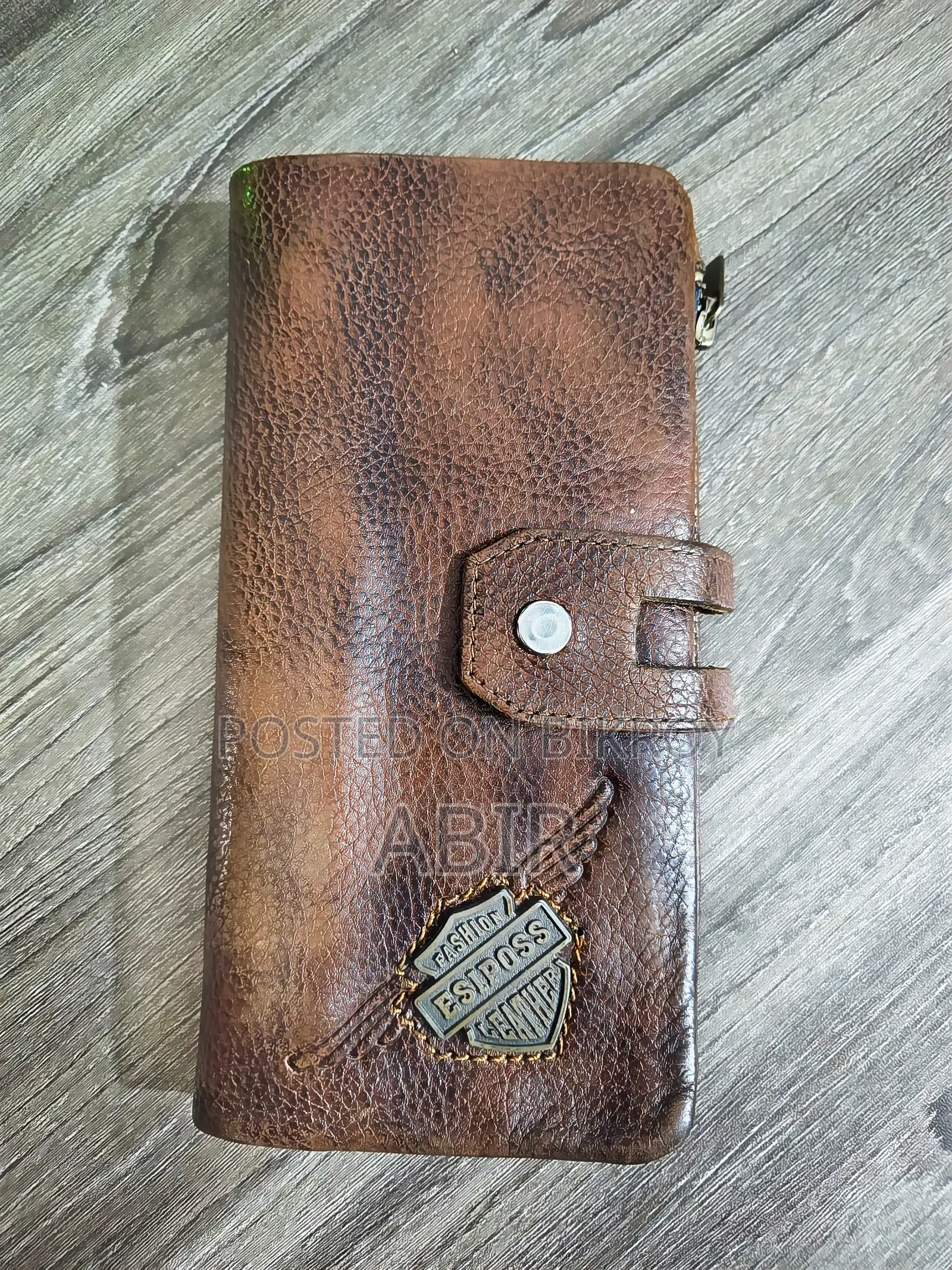 Original leather ESIPOSS Brand Long Wallet for sale.