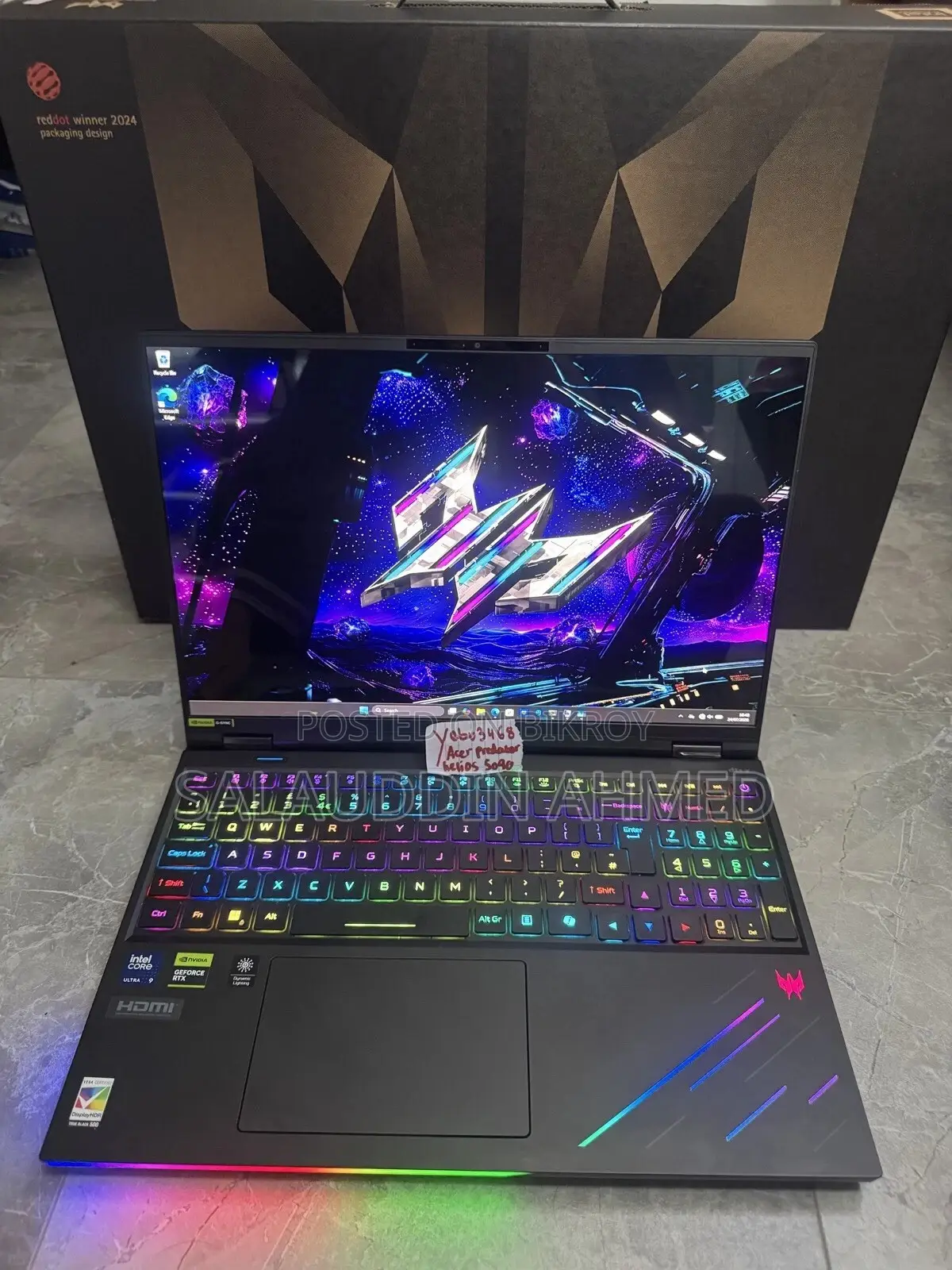 New Laptop Acer Predator Helios 16 AI 32GB Intel Core Ultra 9 SSD 2T